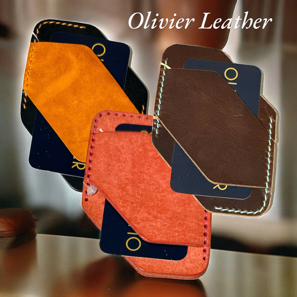 Leather Card Holder "The 47" by Olivier Emery