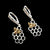 Sterling Silver and Precious Stones Earring Collection by Alan Bosher