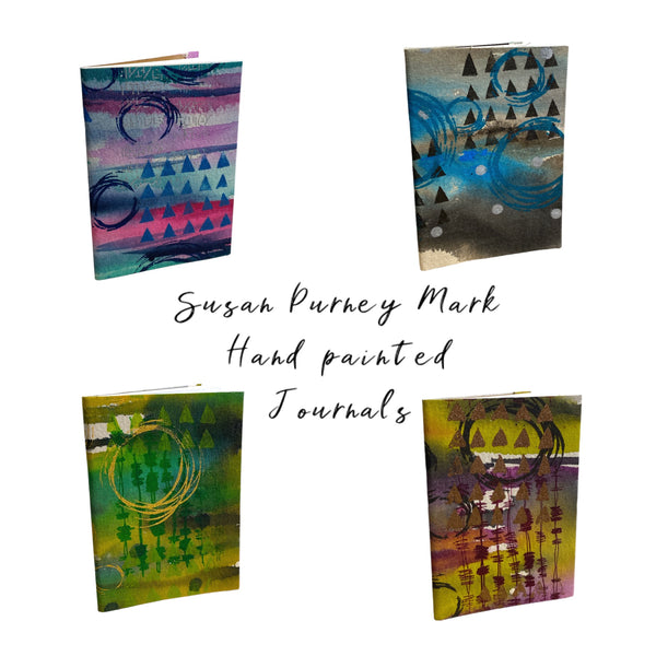 Susan Purney Mark Hand-painted Fabric Sketchbook and Journals 