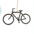 Rusted Metal Hanging Ornaments, Bicycle