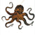 Rusted Metal Hanging Ornaments, Octopus