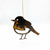 Rusted Metal Hanging Ornaments, Winter Bird