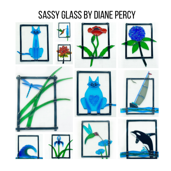 Diane Piercy's Hanging Fused Glass Art
