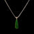  Sterling Silver and BC Jade Pendant Necklace