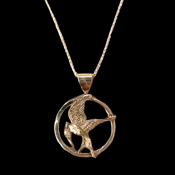 Sterling Silver Heron Design Pendant Necklace