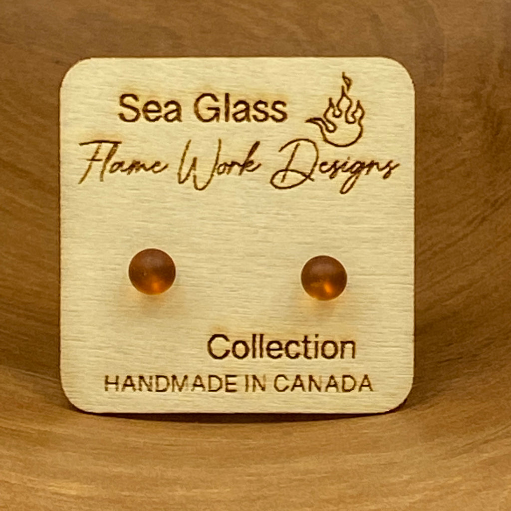 Sea Glass Mini Stud Earrings
