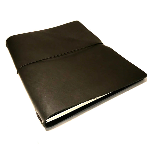Large Leather Notebook, Black