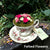 Felted Flowers In Tea Cups by Krista