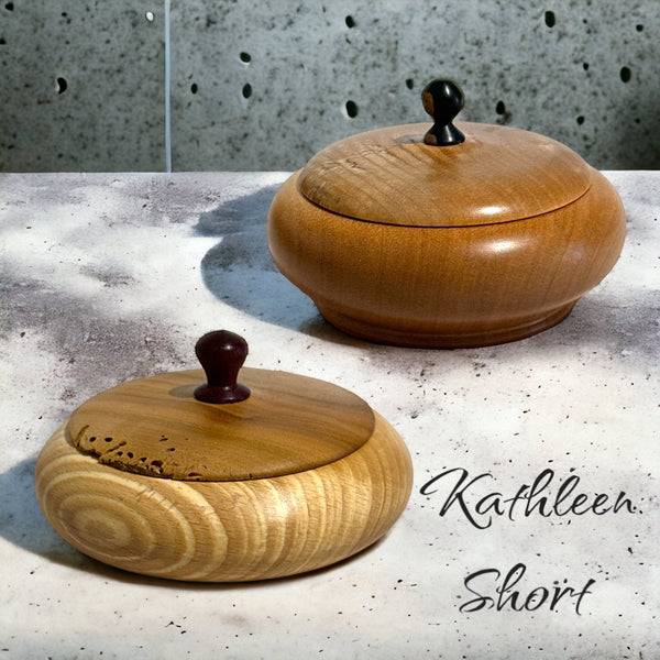 Wood Lidded Vessel Collection by Kathleen Short