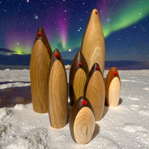 Wooden Penquins by Lana Kirk Woodworks