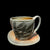 Salt Fired Cup and Saucer Latte Set by Cathi Jefferson