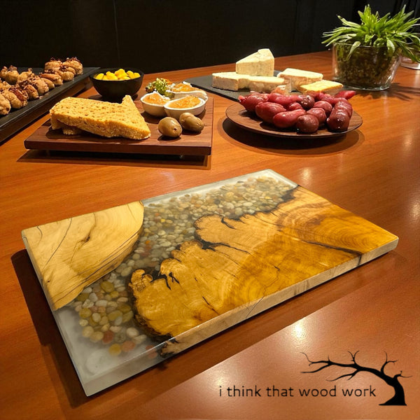 River Rock and Resin Charcuterie Boards by Brett Ford