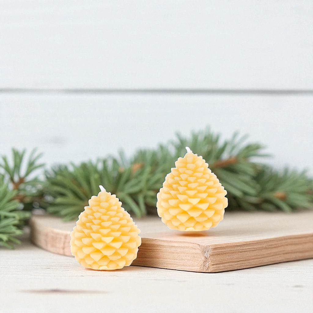 Pure Beeswax Decorated Candles by BEES WAX WORKS