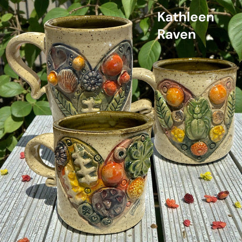 Porcelain Mug Collection by Kathleen Raven