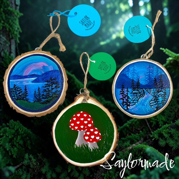 Saylormade - Hand-painted Wooden Ornaments