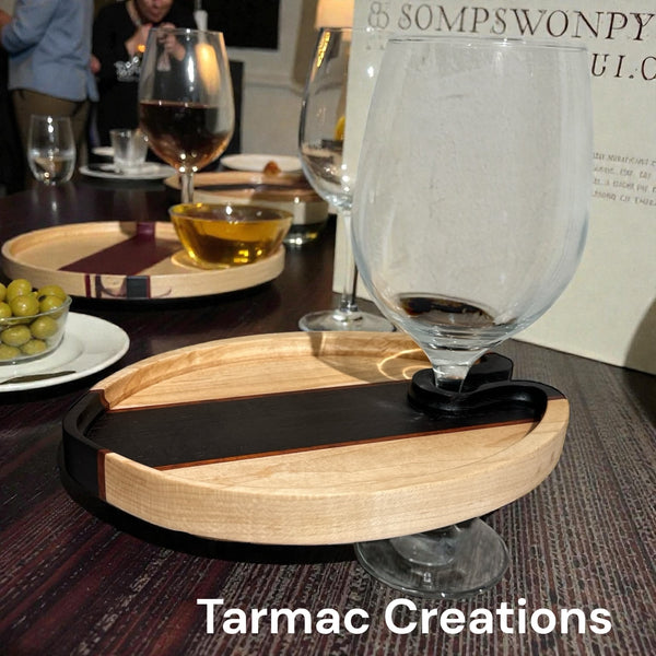 Wine Appetizer Plate by Tarmac Creations