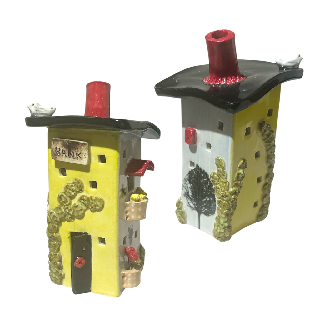 Whimsical Ceramic House Collection by Libby Wray