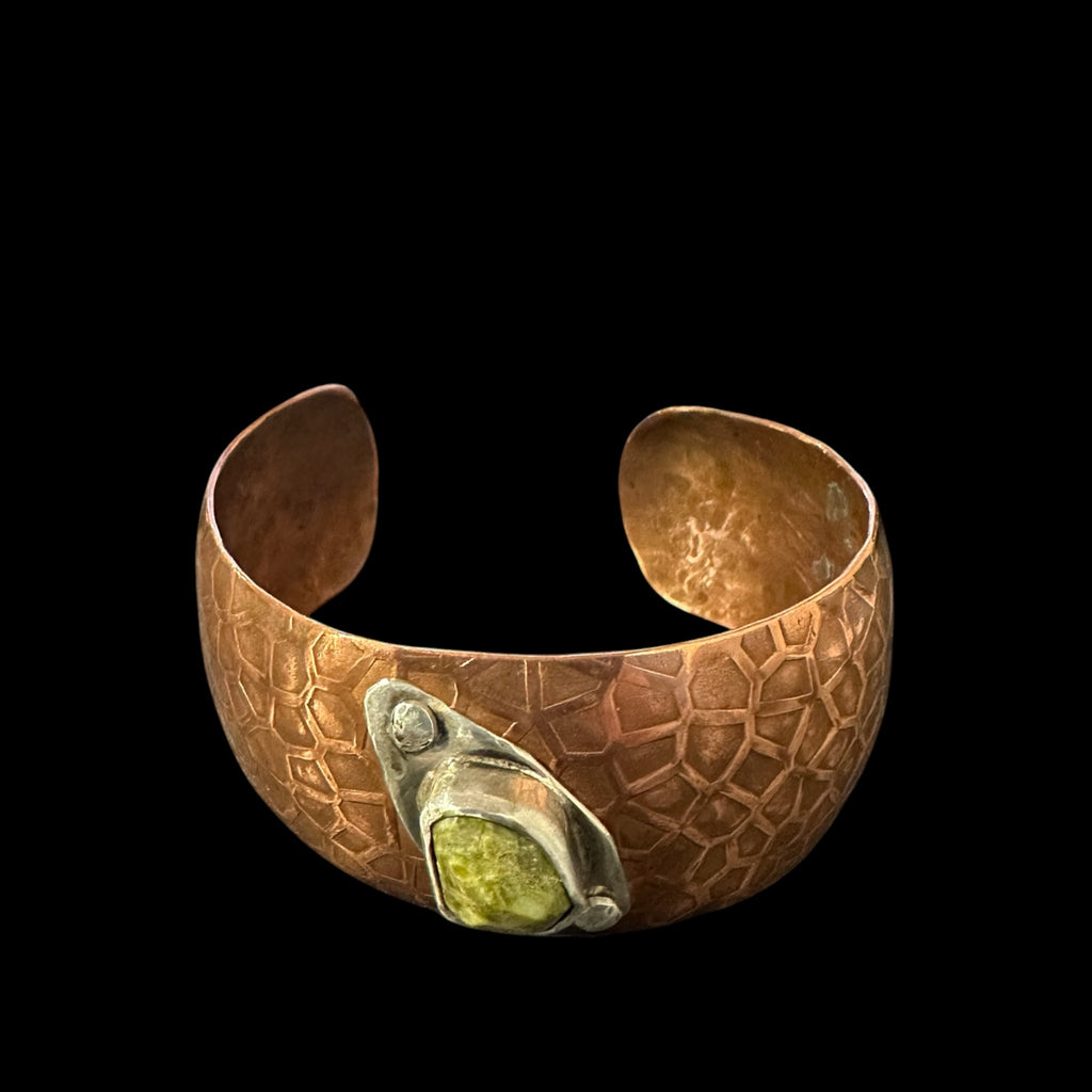Sterling Silver and Copper Cuff Bracelets by Adam Bateman