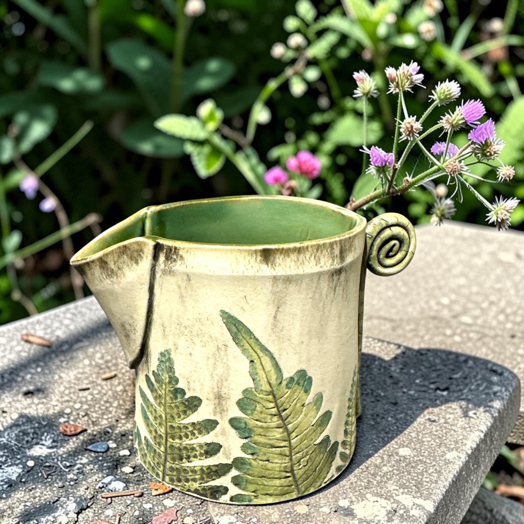 Ceramic Cream and Sugar Pot by Teresa Easton