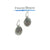 Sterling Silver and Gemstone Earrings by Jenny Miller
