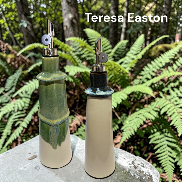 Ceramic Oil Bottle by Teresa Easton
