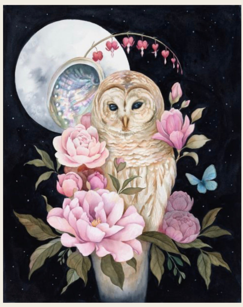 Iris Moore Art Prints - Owl Mother