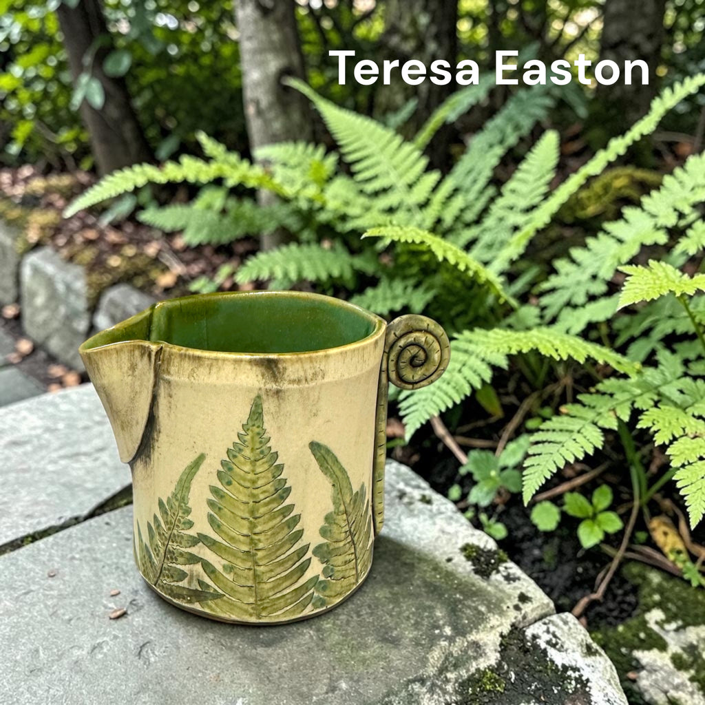 Ceramic Cream and Sugar Pot by Teresa Easton