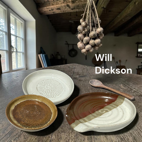 Spoon Rests and Garlic Graters by Will Dickson Pottery