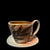 Salt Fired Cup and Saucer Latte Set by Cathi Jefferson