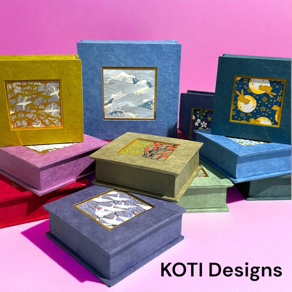 Koti Designs -  Nepalese Lokta Paper Boxes