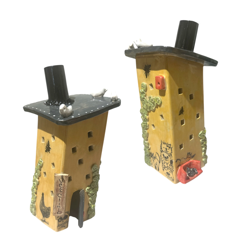 Whimsical Ceramic House Collection by Libby Wray