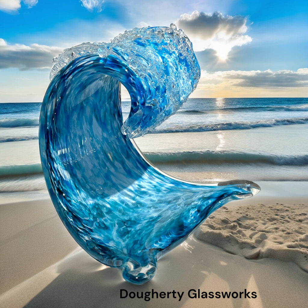 Dougherty Glassworks Wave Sculptures
