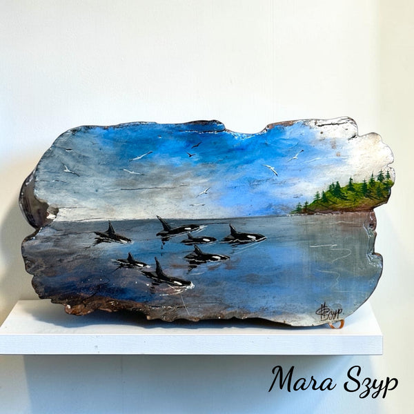 Mara Szyp's Driftwood and Resin Original Artwork