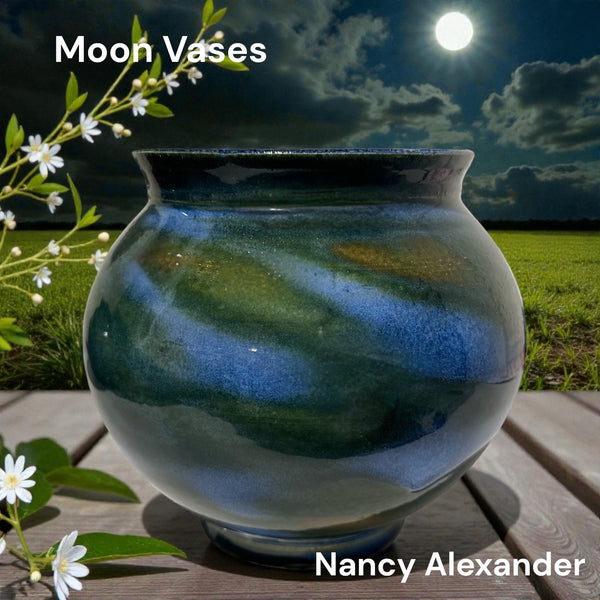 Moon Vases by Nancy Alexander