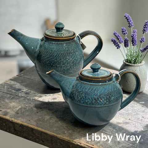 Ceramic Tea Pots by Libby Wray