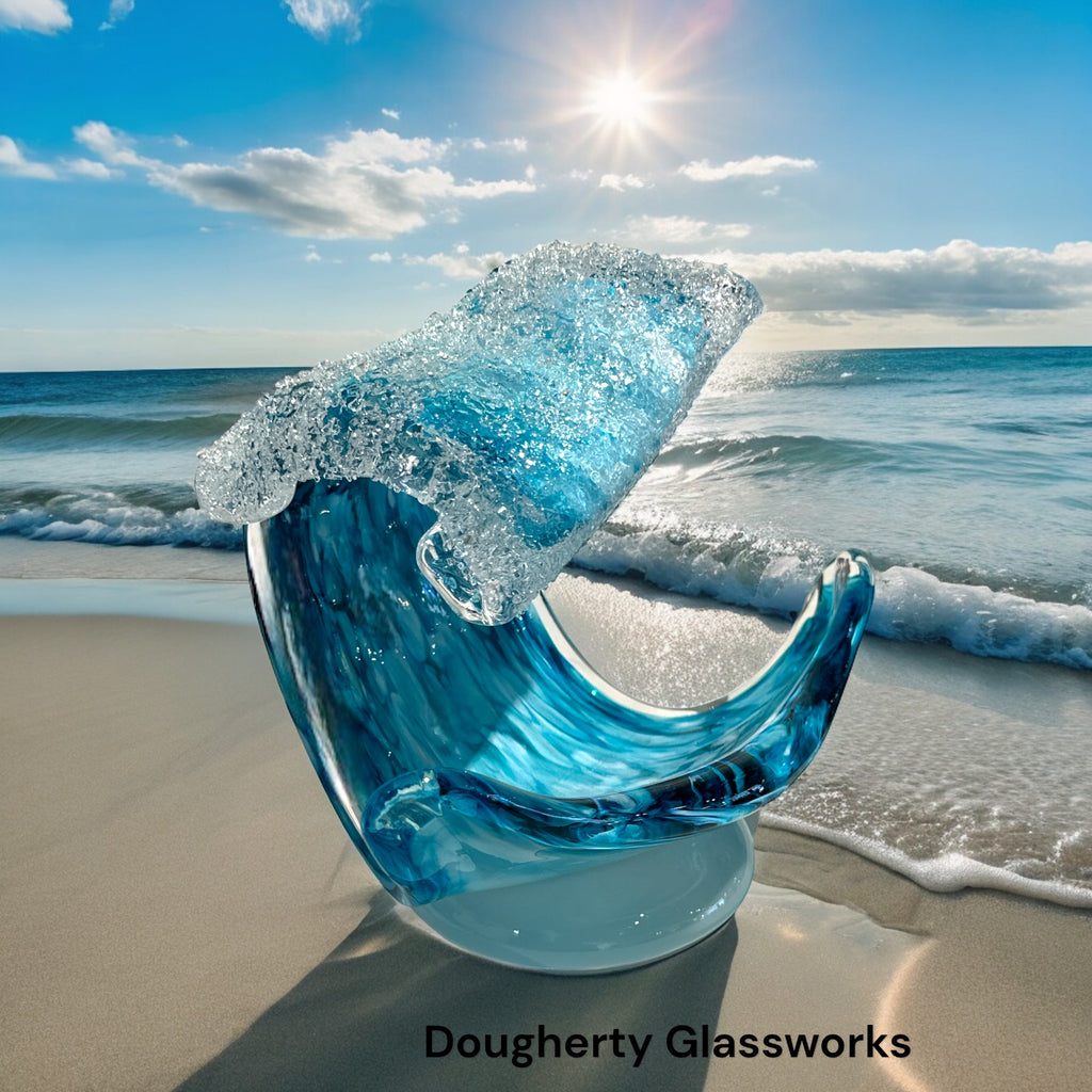 Dougherty Glassworks Wave Sculptures