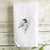 Tea Towels by Emma Pyle, Chickadee with branch
