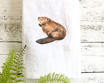 Tea Towels by Emma Pyle, Beaver