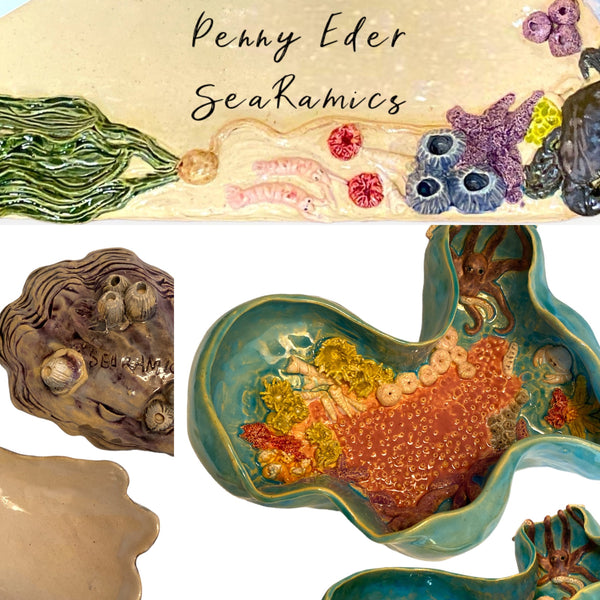 Decorative Plates, Platters and Bowls by Penny Eder