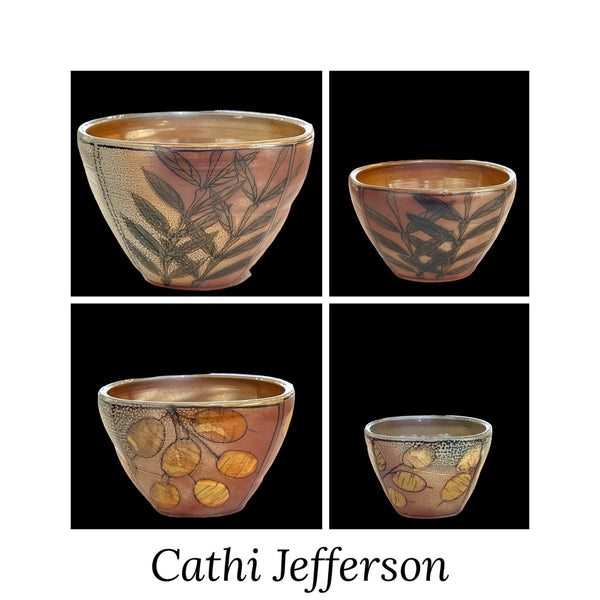 Salt Fired Bowls by Cathi Jefferson