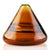 Dougherty Glassworks Bud Vase, Cone Shape, Amber