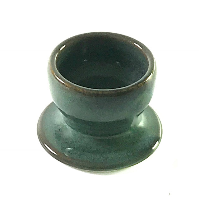 Ceramic Egg Cup Holders by Libby Wray, Blue
