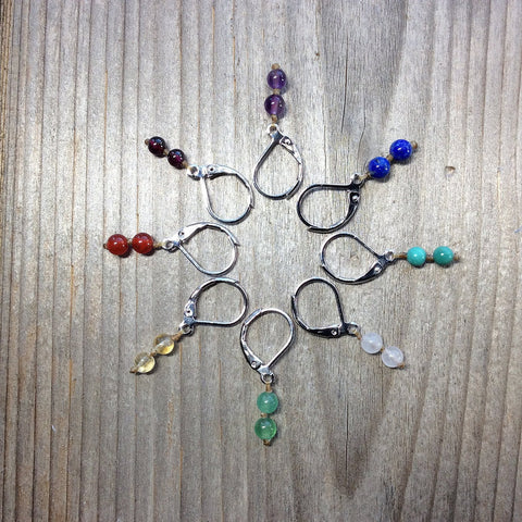 Crystals and Gemstone Earrings by Be In Harmony Design