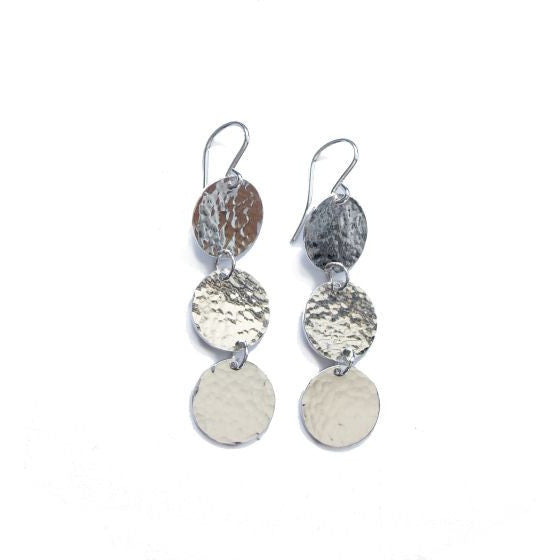 Pounded 2025 silver earrings