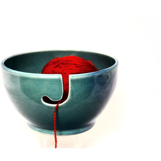 Ceramic Yarn Bowl Collection by Libby Wray, Aqua