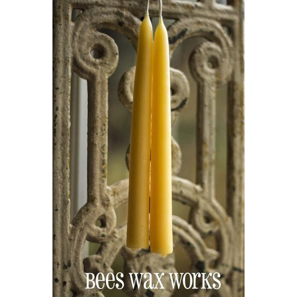 Beeswax Taper Candle Pairs  - Side Street Studio