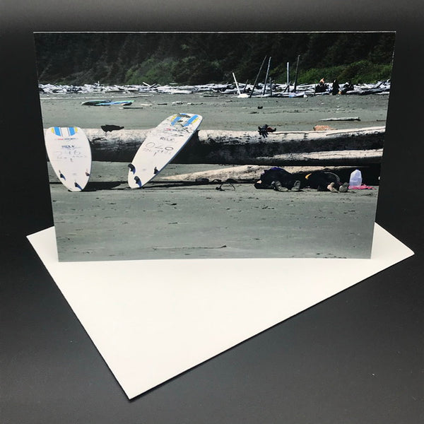 Just Done Tofino Surfers Greeting Card