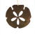 Rusted Metal Hanging Ornaments, Sand Dollar