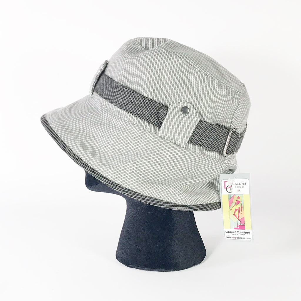 Sport Organic Hat, Light Grey with Charcoal Grey Accent