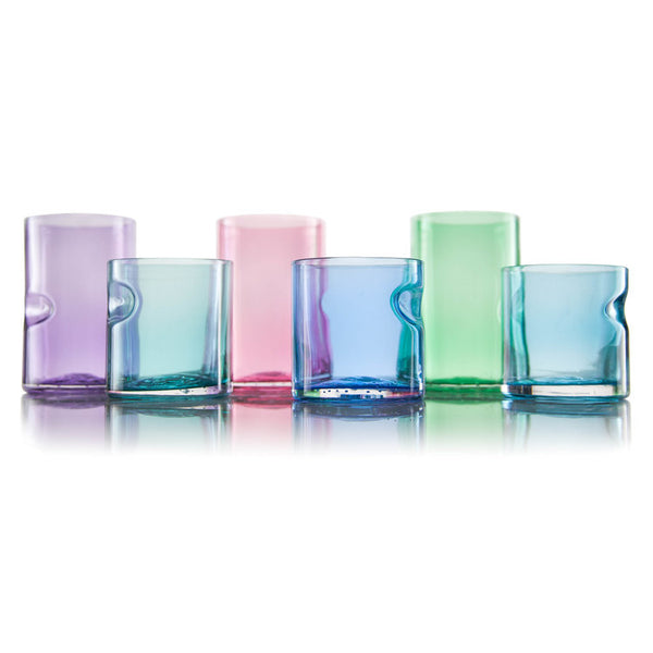 Dougherty Glassworks Borealis Series Drinking Glasses 4.5 inches
